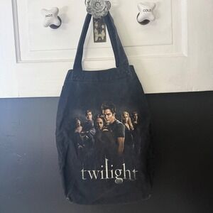 Twilight Movie Promo Tote Bag Unisex OS Black Good Graphic Cullen Crest Y2K